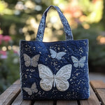 Handcrafted Bag | Silver Butterfly