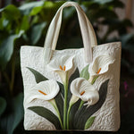 Handcrafted Bag | White Lilies