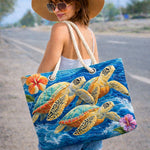 Handcrafted Beach Bag | Sea Turtle II