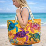 Handcrafted Beach Bag | Turtle Dreams Coral