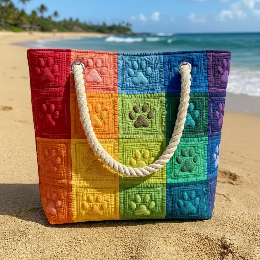 Handcrafted Beach Bag | Paw Patch