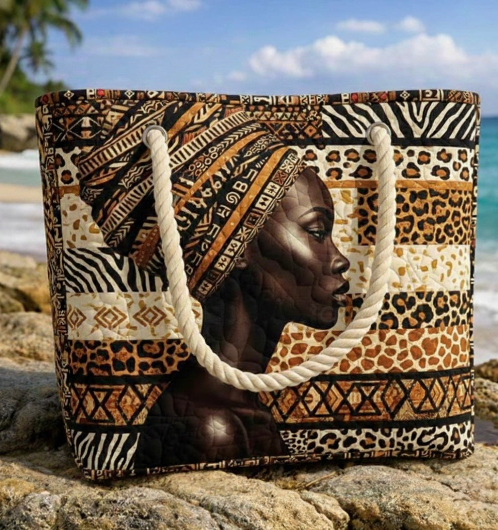 Handcrafted Beach Bag | Melanin Queen
