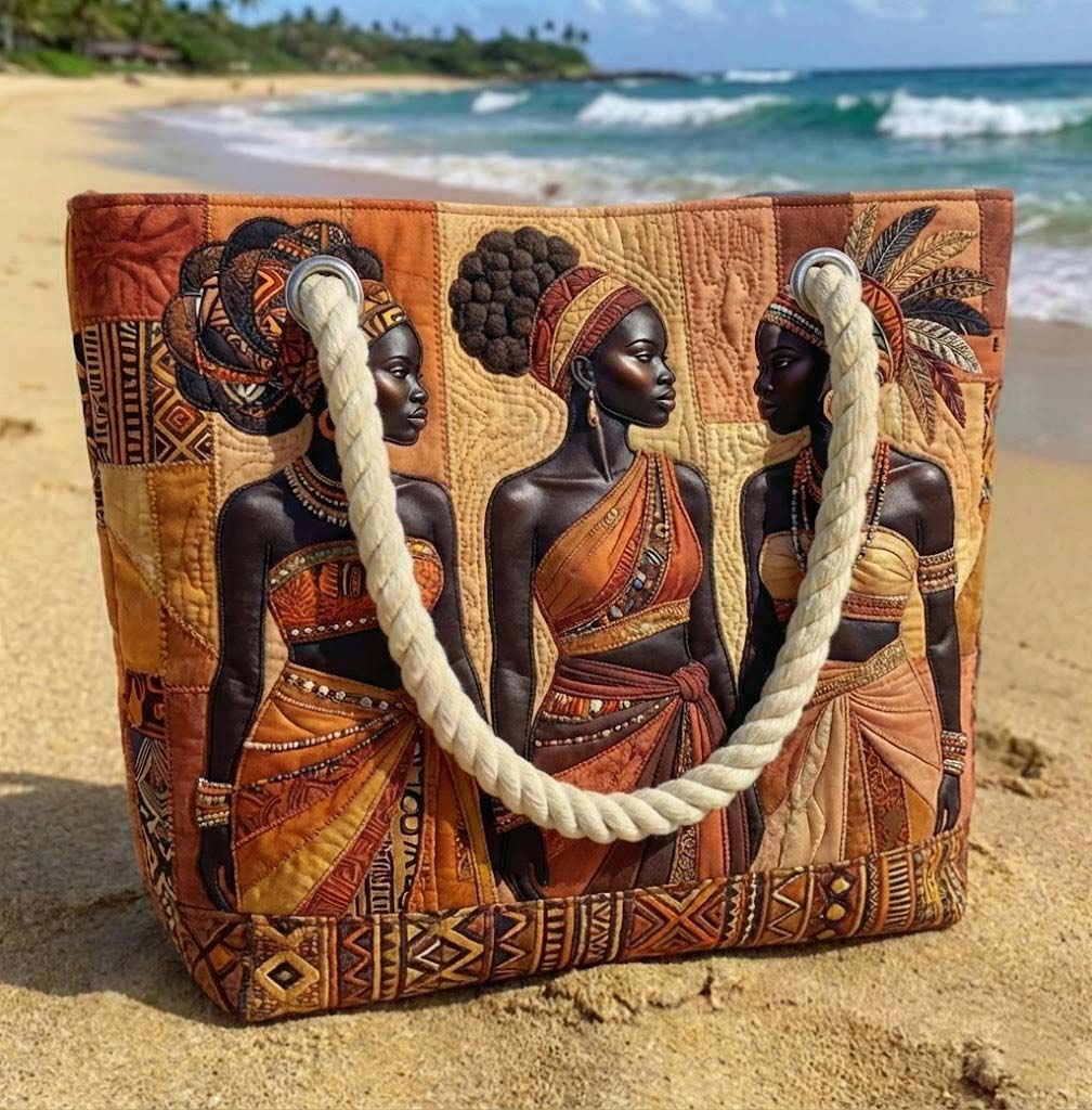 Handcrafted Beach Bag | Melanin Queens Glow