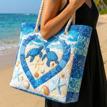 Handcrafted Beach Bag | Turtle Serenity