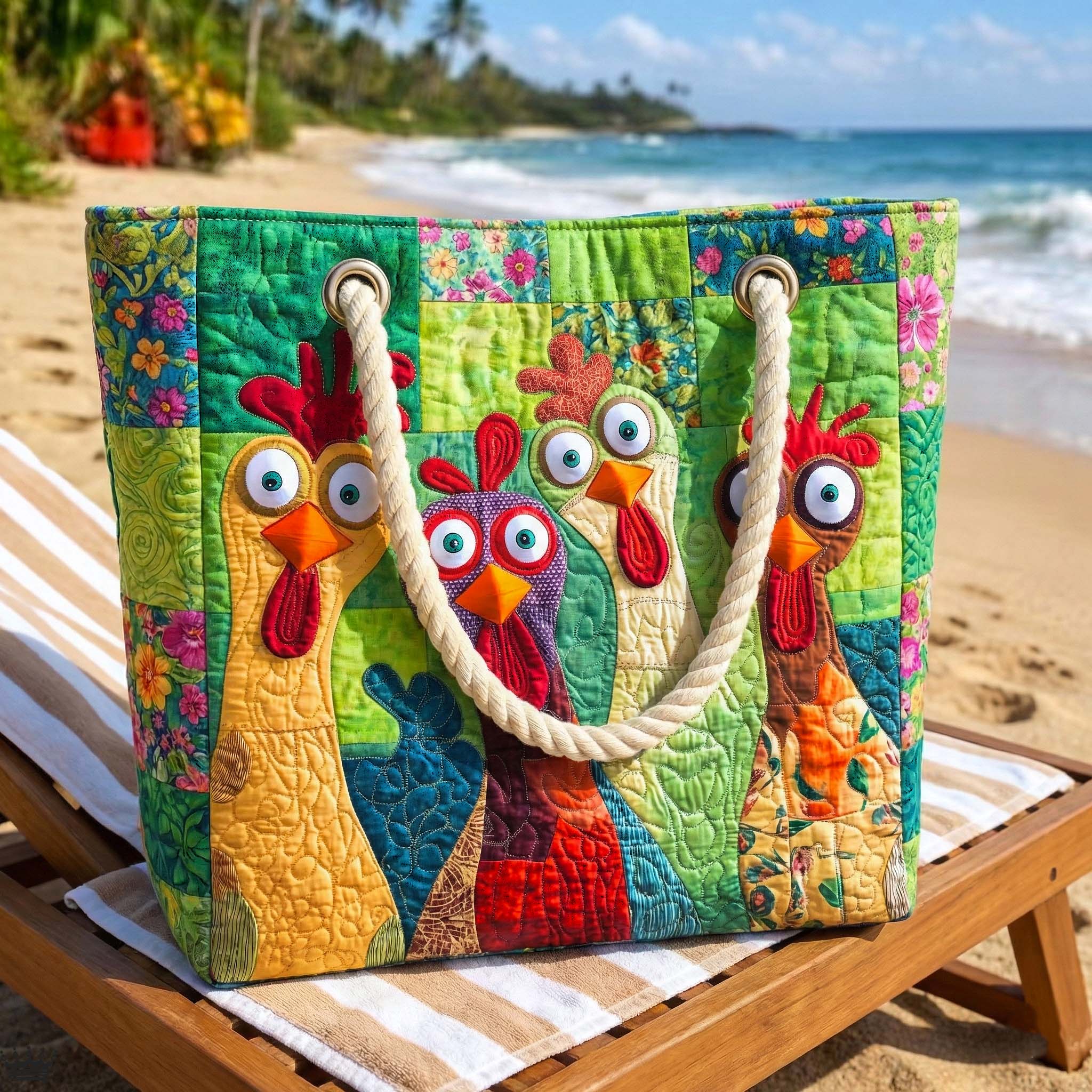 Handcrafted Beach Bag | Funky Chicken
