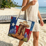 Handcrafted Beach Bag | Texas Pride