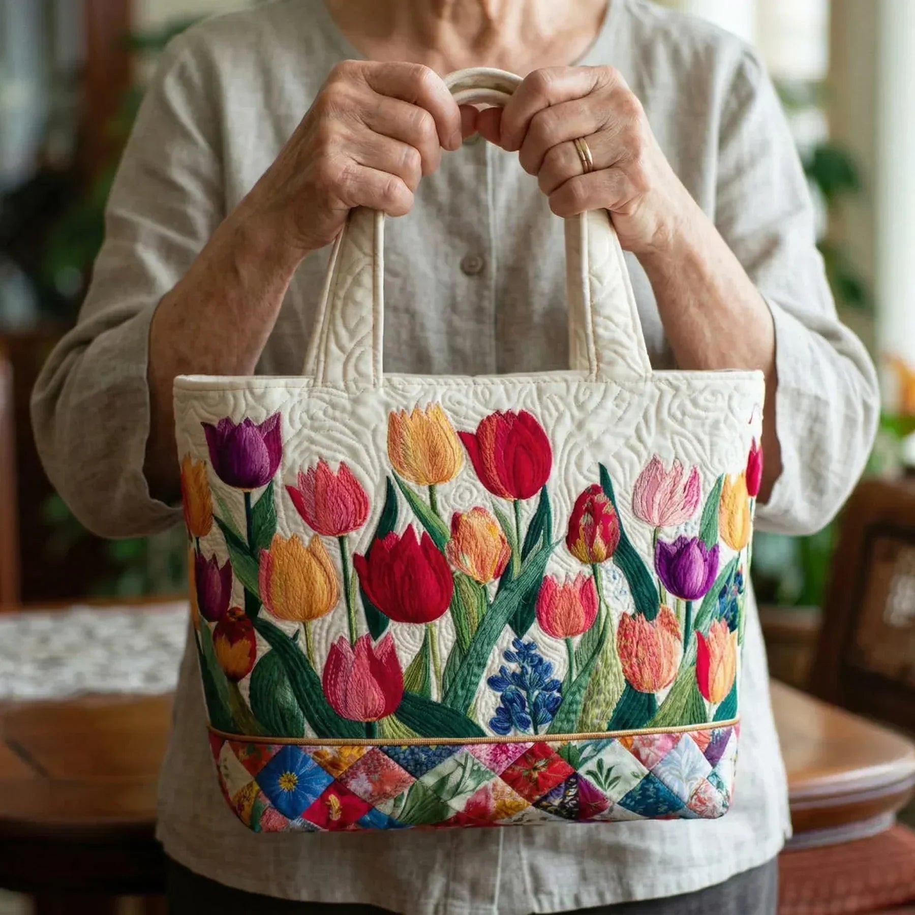 Handcrafted Bag | Tulips