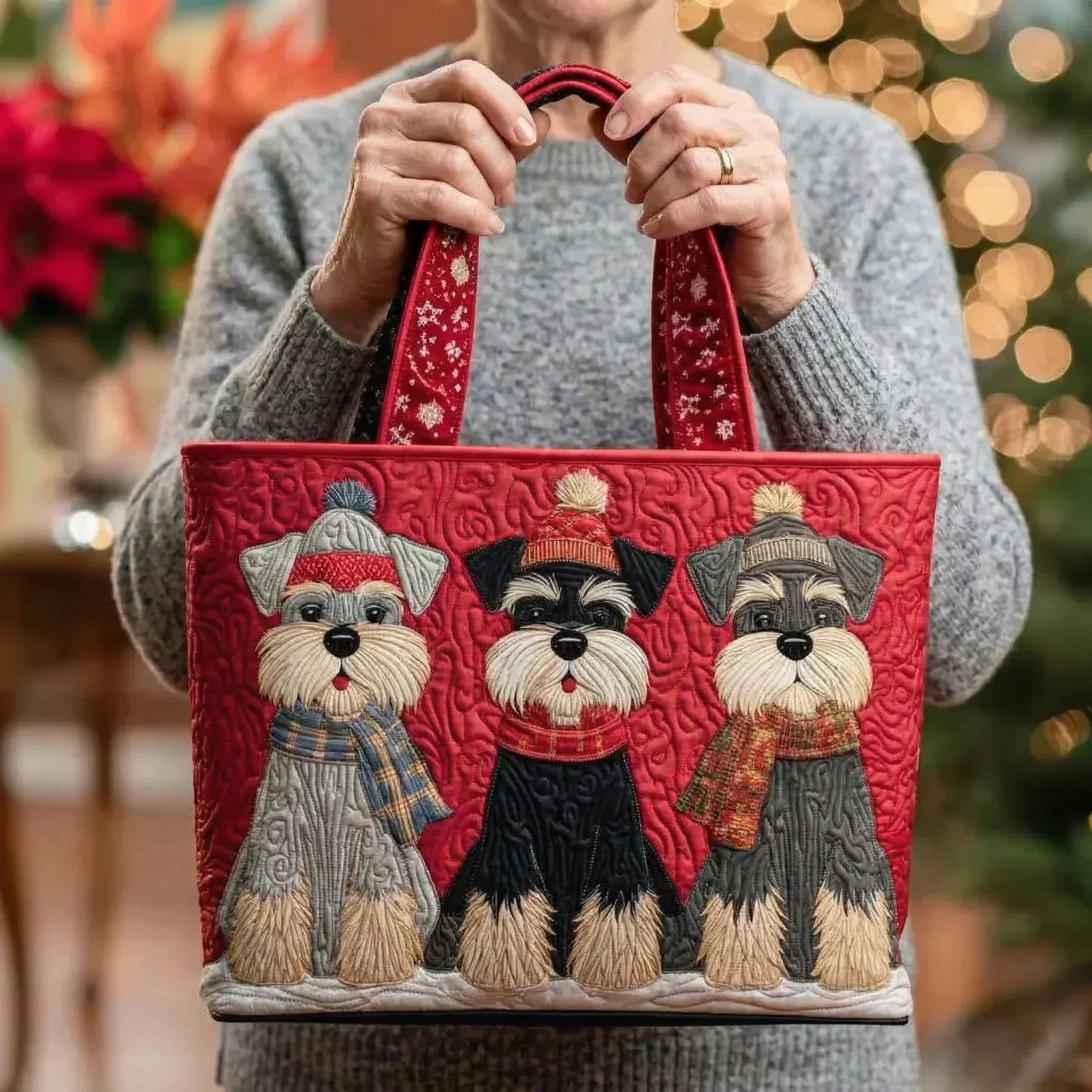 Handcrafted Bag | Three Puppies
